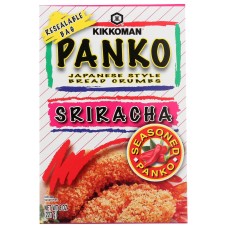 KIKKOMAN: Panko Sriracha Bread Crumbs, 8 oz