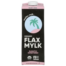 MALIBU MYLK: Slightly Sweetened Organic Flax Milk, 33.8 fo
