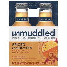 UNMUDDLED: Spiced Mandarin Premium Cocktail Mixers 4pk, 28 fo