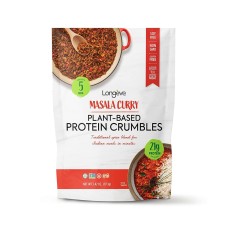LONGEVE BRANDS: Masala Curry Plant-Based Meatless Crumbles, 3.42 oz