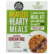 DEEPLY ROOTED: Hearty Meals Sizzling Korean BBQ Rice Bowl, 4.1 oz