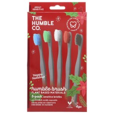 THE HUMBLE CO: Holiday Plant Based Humble Brush, 5 pc