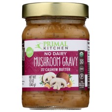 PRIMAL KITCHEN: Gravy Mushroom W Cshw Btr, 12 oz
