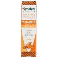 HIMALAYA HERBAL HEALTHCARE: Turmeric & Coconut Oil Whitening Antiplaque Toothpaste, 4 oz