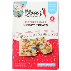 BLAKES SEED BASED: Rice Crispy Treat Birthday Cake 6Pk, 4.68 oz