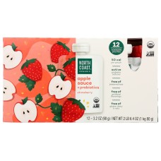 NORTH COAST: Apple Sauce + Probiotic Strawberry, 38.4 oz