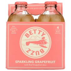 BETTY BUZZ: Sparkling Grapefruit Cocktail Mixer 4 Pack, 36 fo