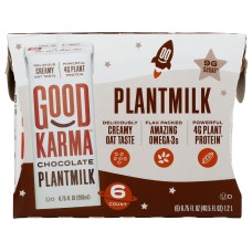 GOOD KARMA: Chocolate Plantmilk 6 Pack, 40.5 fo