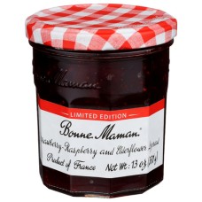 BONNE MAMAN: Preserves Strawberry Raspberry, 13 OZ