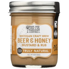 FOOD FOR THOUGHT: Truly Natural Beer and Honey Mustard & Rub, 8 fo