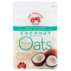 RED TRACTOR: Oats Instant Creamy Coconut, 14 OZ