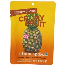 CRISPY GREEN: Pineapple Dried Single Serve, 0.63 OZ