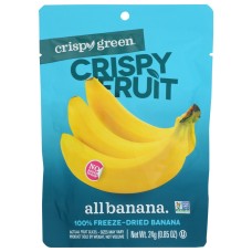 CRISPY GREEN: Banana Dried Single Serve, 0.85 OZ