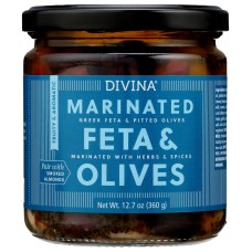DIVINA: Feta Olives Marinated, 12.7 OZ