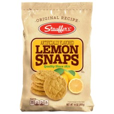 STAUFFER: Cookie Lemon Snaps Original, 14 oz