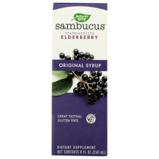 NATURES WAY: Sambucus Elderberry Original Syrup, 8 fo