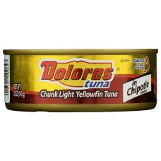 DOLORES: Chunk Light Yellowfin Tuna in Chipotle Sauce, 5 oz