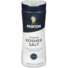 MORTONS: Coarse Kosher Salt, 16 oz