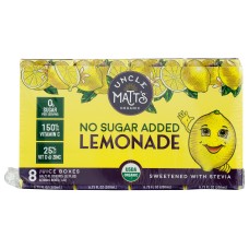 UNCLE MATTS ORGANIC: Juice Box Lemonade 8Pk, 54 FO