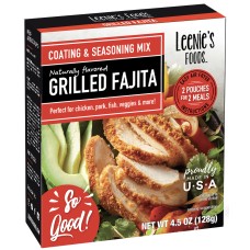 LEENIES FOODS: Grilled Fajita Coating & Seasoning Mix, 1 EA