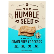 THE HUMBLE SEED: Sea Salt Grain Free Crackers, 4.25 oz