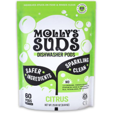 MOLLY SUDS: Citrus Dishwasher Pods, 29.63 oz