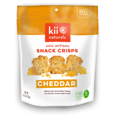 KII NATURALS: Crisps Cheddar, 4.23 oz