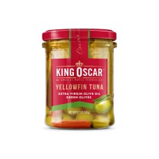 KING OSCAR: Yellowfin Tuna Fillet Green Olive, 6.7 oz
