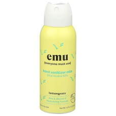 EMU: Hand Sanitizer Mist Lemongrass, 2.2 oz