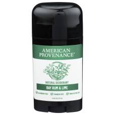 AMERICAN PROVENANCE: Bay Rum and Lime Deodorant, 2.65 oz