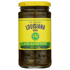 LOUISIANA BRAND: Sliced Jalapeno Peppers, 12 oz