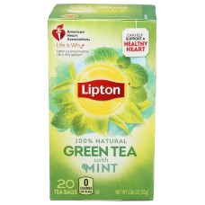 LIPTON: Green Tea Mint, 20 pc