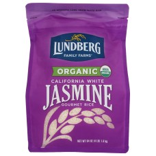LUNDBERG: Organic Jasmine White Rice, 4 lb