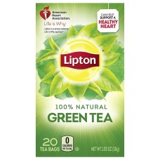 LIPTON: 100% Natural Green Tea, 20 bg