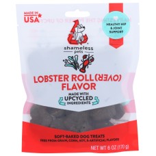 SHAMELESS PETS: Lobster Roll Over Soft Baked Dog Treats, 6 oz