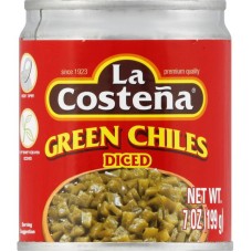 LA COSTENA: Diced Green Chiles, 7 oz