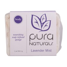 PURA: Body Sponge Lavender Mist Soap, 1 oz