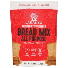 LAKANTO: Monkfruit Sweetened All Purpose Bread Mix, 11.92 oz