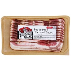 LANDES: Sugar Free Uncured Bacon, 12 oz