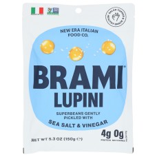 BRAMI LUPINI SNACK: Sea Salt and Vinegar Lupini Beans, 5.3 oz