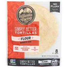 LA TORTILLA FACTORY: Simply Better Tortillas Burrito Flour, 17.77 oz