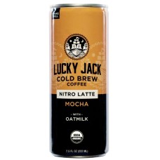 LUCKY JACK: Nitro Latte Mocha With Oatmilk Coffee, 7.5 fo