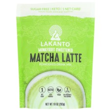 LAKANTO: Sugar Free Matcha Latte Drink Mix, 10 oz