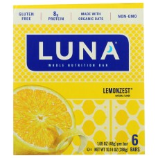 LUNA: Lemon Zest Bar, 10.14 oz