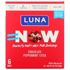 LUNA: Chocolate Peppermint Stick Bar, 10.14 oz