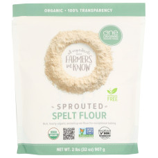 ONE DEGREE: Organic Sprouted Spelt Flour, 32 oz