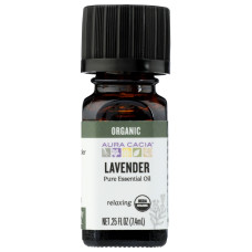 AURA CACIA: Organic Lavender Essential Oil, 0.25 oz