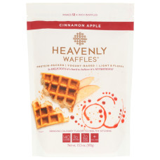 HEAVENLY WAFFLES: Cinnamon Apple Heavenly Waffles, 13.5 oz HEAVENLY WAFFLES: Cinnamon Apple Heavenly Waffles, 13.5 oz