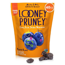 LOONEY PRUNEY: Pitted Prunes, 9 oz