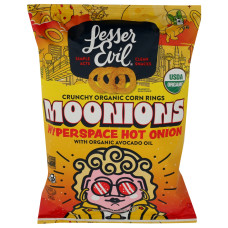 LESSER EVIL: Hyperspace Hot Onion Moonions, 6 oz